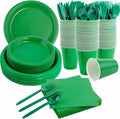 MirthMood 350pcs Green Party Supplies by LUODA for 50 Guests