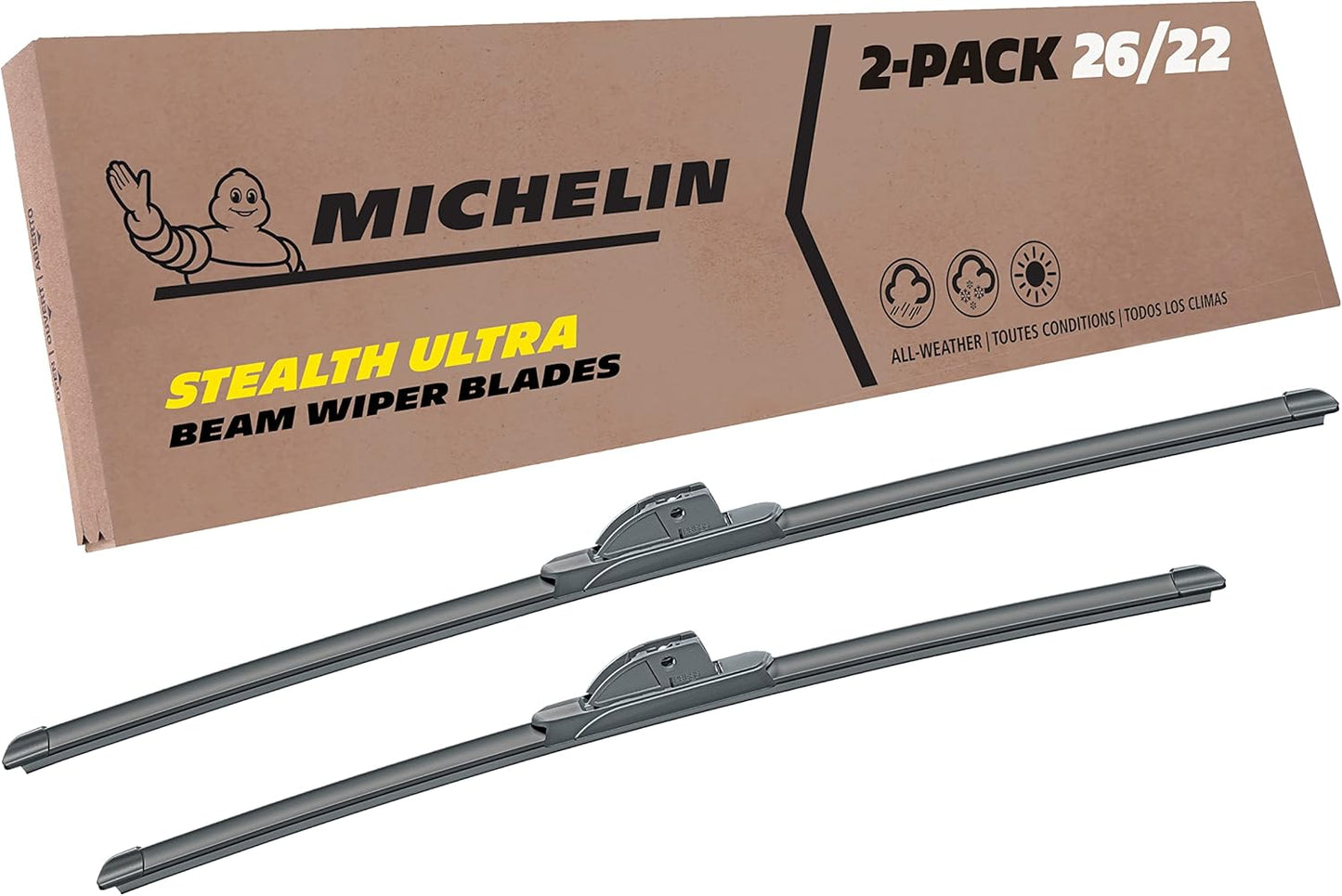 Michelin Stealth Ultra Wiper Blade Twin Pack for Optimal Visibility