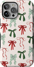 Casely iPhone 13 Pro Max Case Festive Girlie Bows - Bold Protection