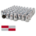 60Pcs Semi Trucks Lug Nut Covers Chrome 32/33mm - Durable Mirror