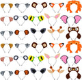Kigeli Jungle Animal Safari Headbands 30 Pc - Party Favor Set
