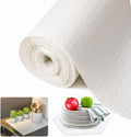Shelf and Drawer Liner for Kitchen Cabinet - Waterproof White 12 in x
