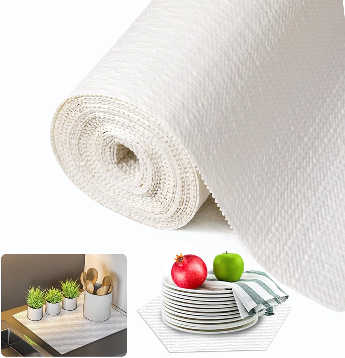 Beautysaid Non Adhesive Shelf and Drawer Liner for Kitchen Use