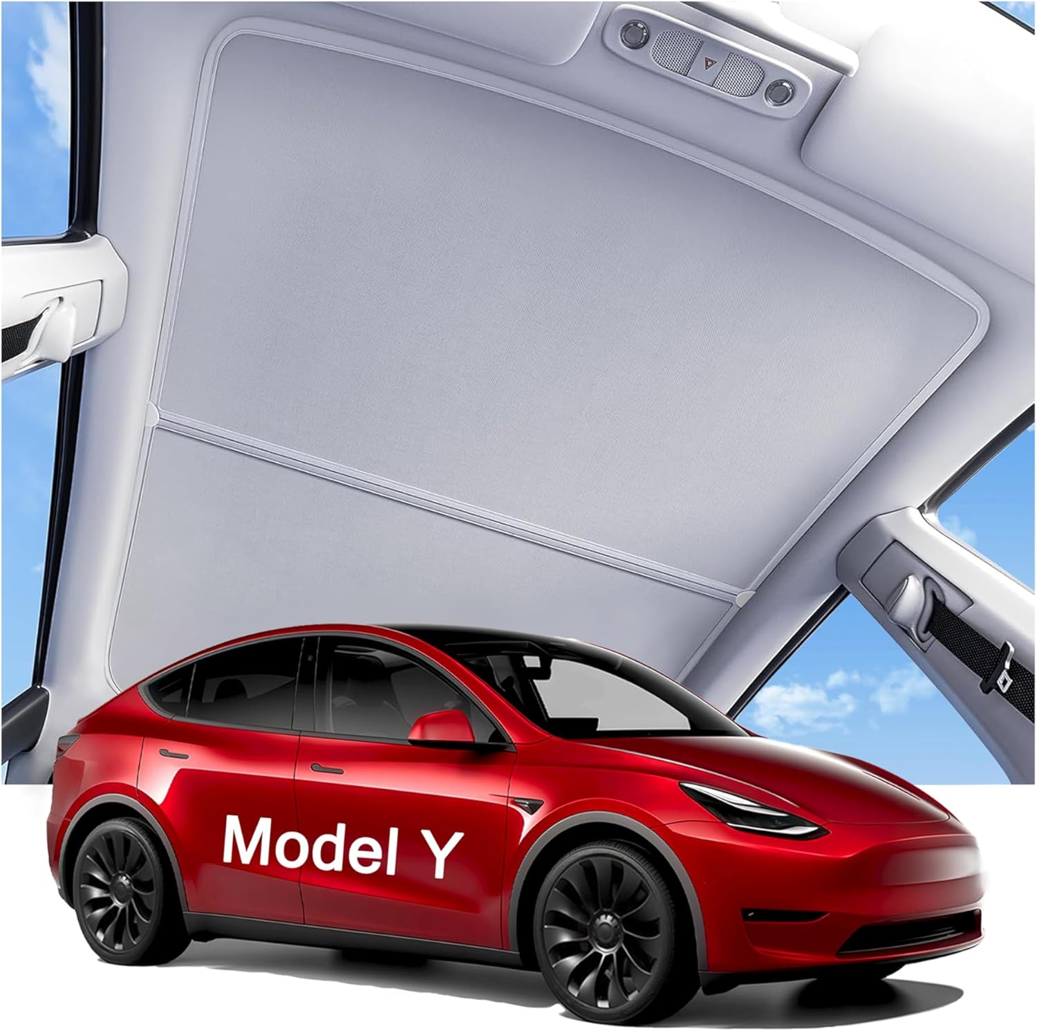 2025 Upgraded Tesla Model Y Sunshade Roof for Ultimate Comfort