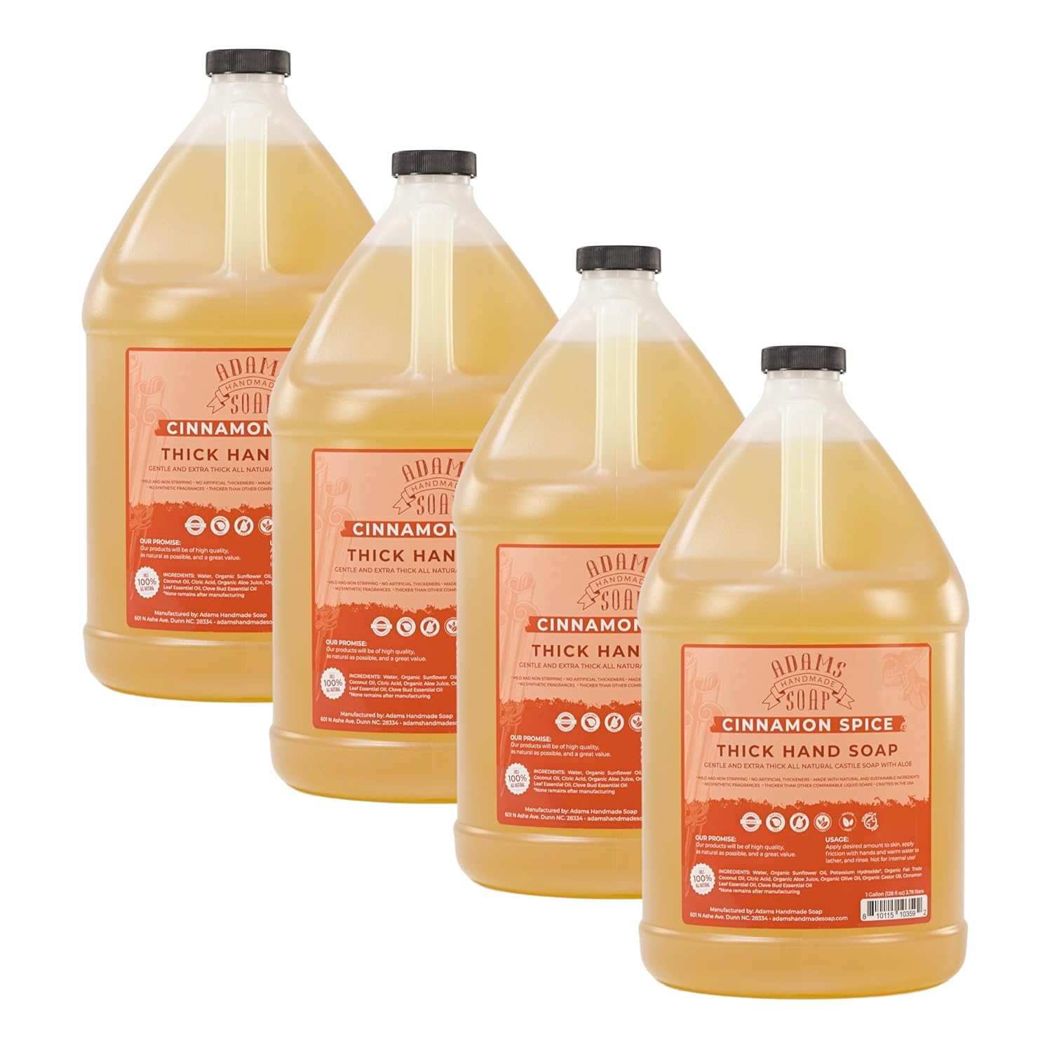 Thick Organic Castile Liquid Hand Soap Refill - Cinnamon Spice