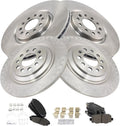 TRQ Brake Pad & Rotor Kit for 2016-2021 Jeep Cherokee