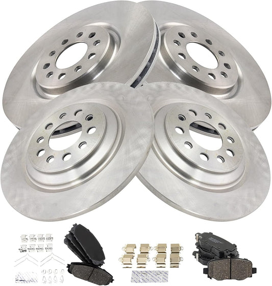 TRQ Brake Pad & Rotor Kit for 2016-2021 Jeep Cherokee