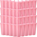 Honeydak 60 Pack Glitter Plastic Tumblers with Straw and Lid - Bulk