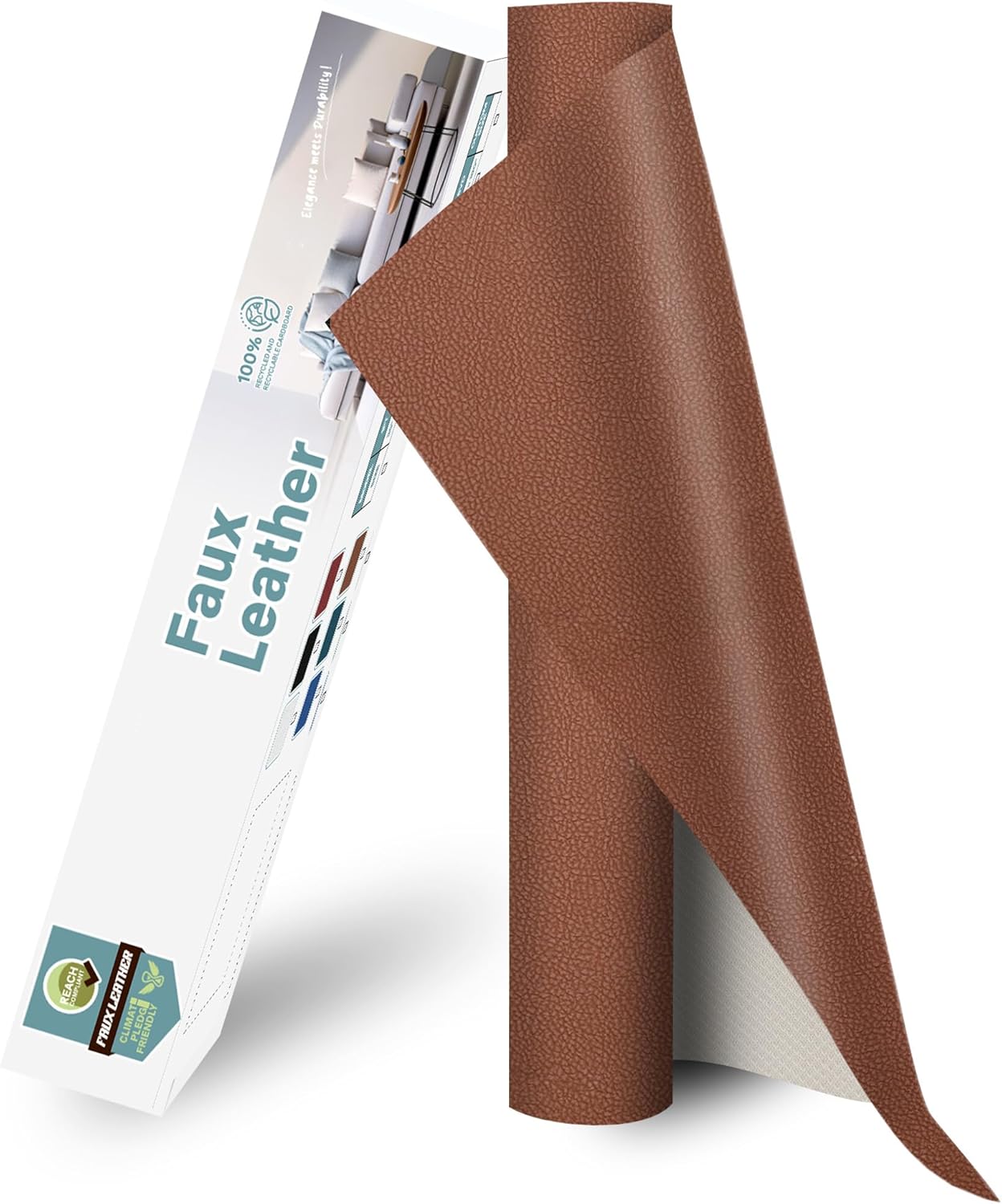 Faux Leather Fabric for Upholstery Crafts and DIY Projects