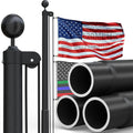 30 FT 11-Gauge Heavy Duty Flag Pole - Extra Thick, Hurricane Tested