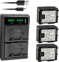 Kastar 3-Pack 1500mAh Batteries with LTD2 Dual USB Charger - Fits