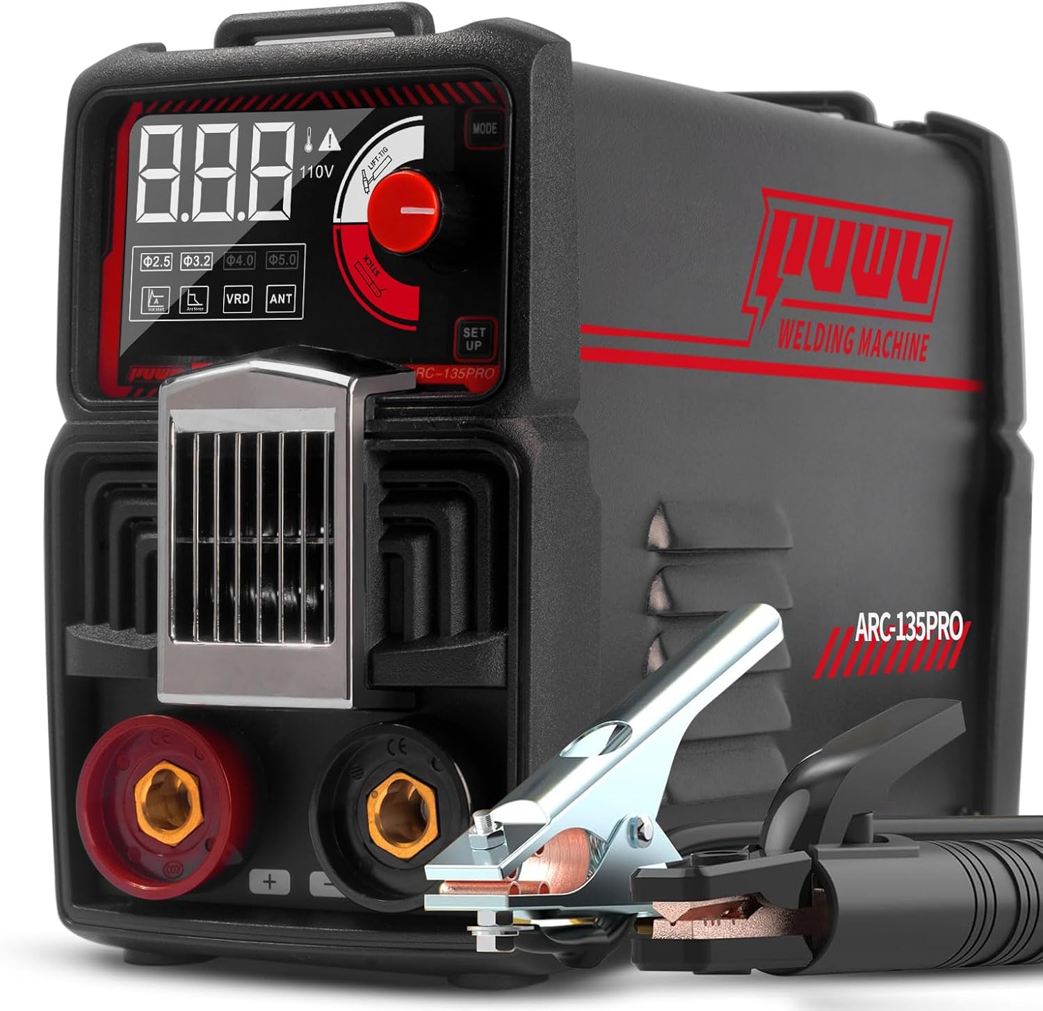 110V 135A Stick Welder Portable Welding Machine with Digital Screen