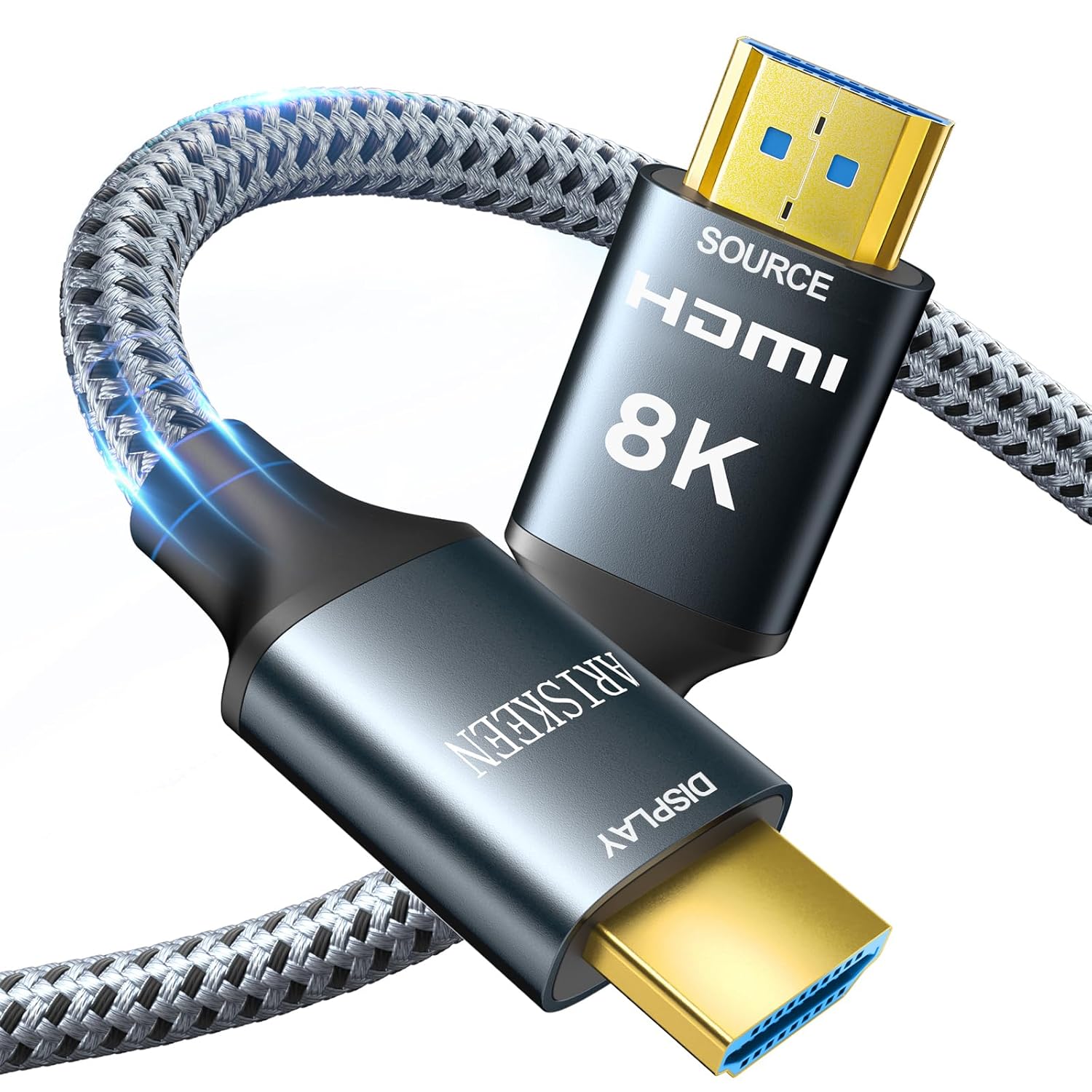 ARISKEEN 8K HDMI Cable 75FT for High Speed 8K Gaming Experience