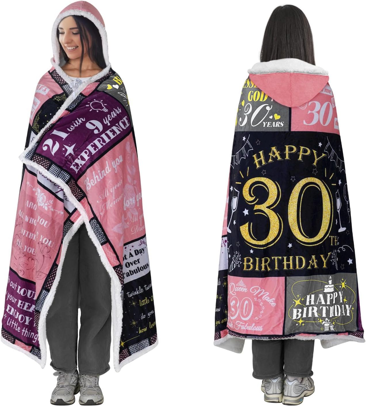 Celebrate 50th Birthday in Cozy Style with 1974 Sherpa Hoodie Blanket
