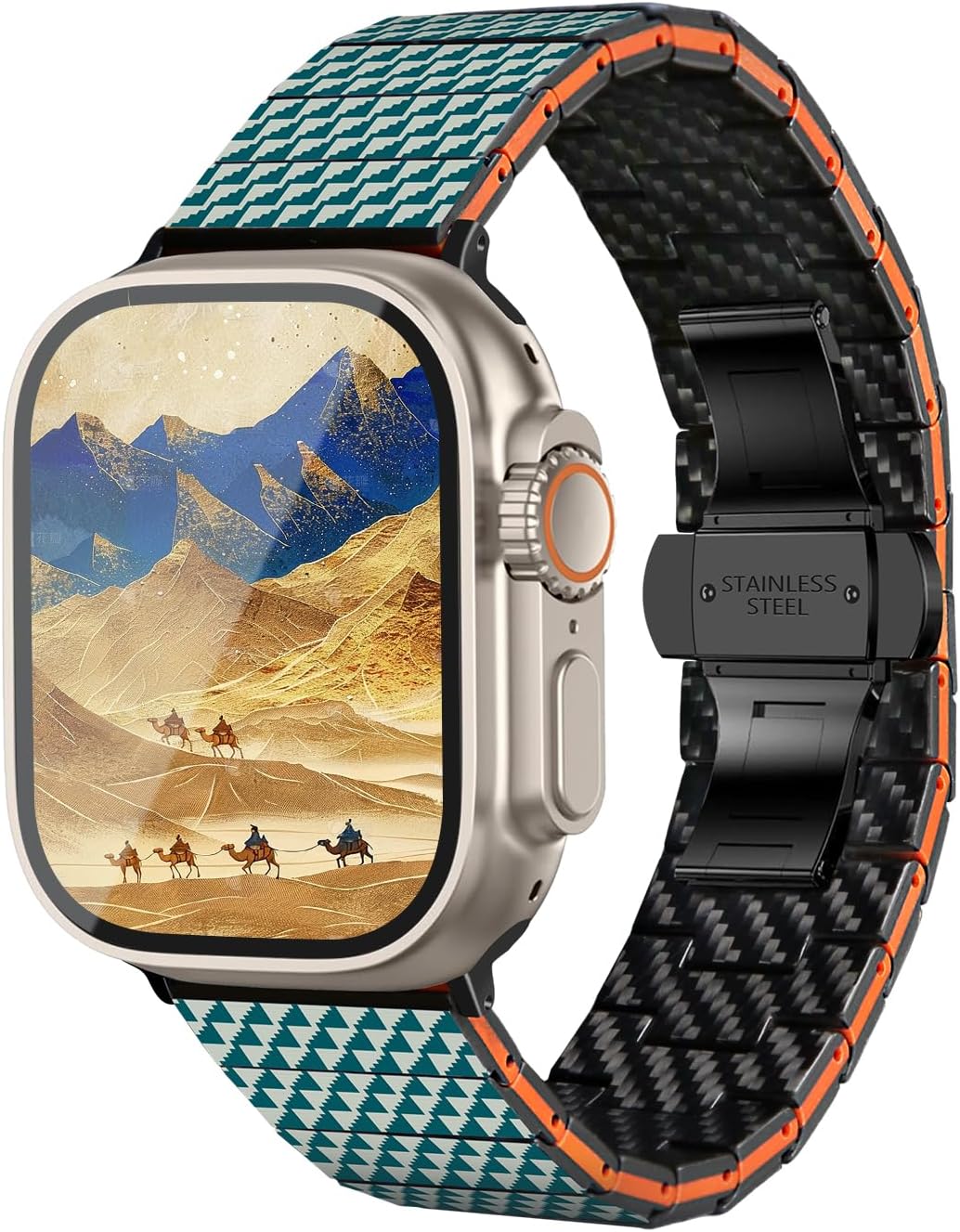 Haflyer Carbon Fiber Apple Watch Band for All Models