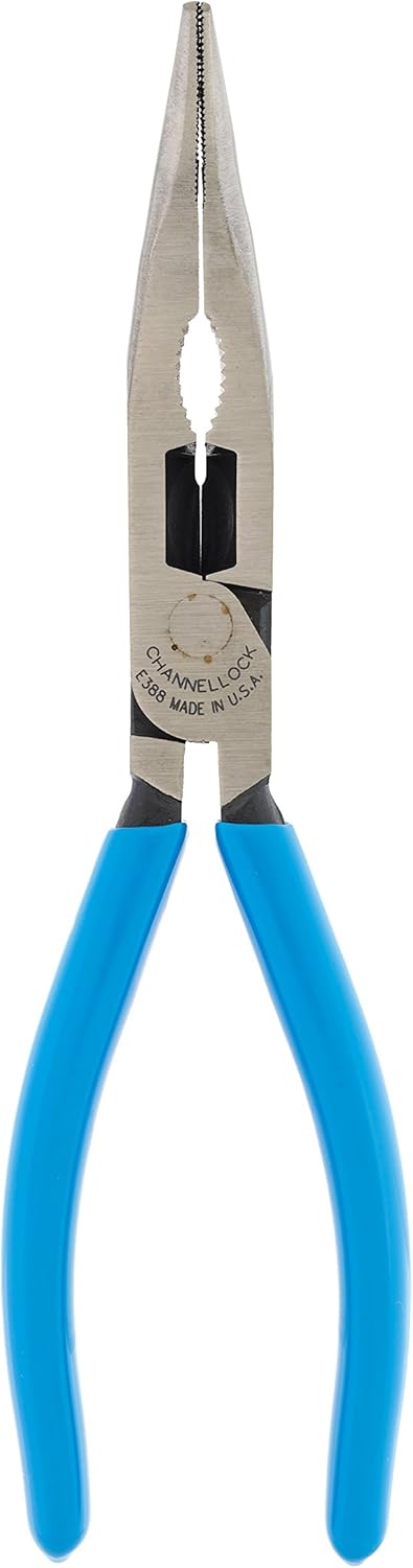 CHANNELLOCK E388 7.5in Bent Long Nose Plier for Precision Work