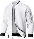 Men's Loose Fit Lightweight Bomber Jacket - Stylish Casual Layer
