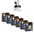 Philips Hue Smart 6 in LED Downlights 6-Pack - Warm-to-Cool White