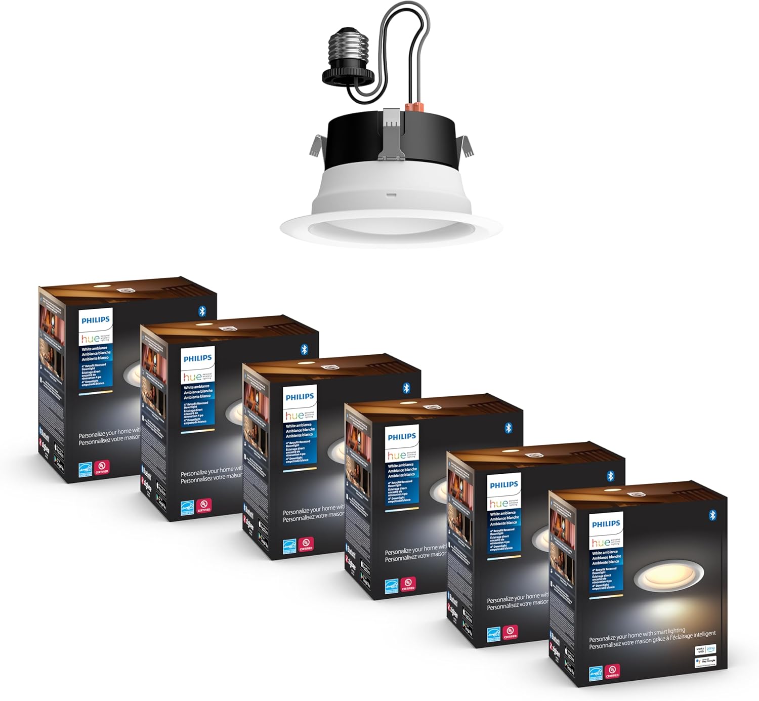 Philips Hue Smart 6 Inch LED Downlights for Modern Homes