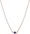 Birthstone Choker Necklace - Delicate 14 in Layering Gemstone
