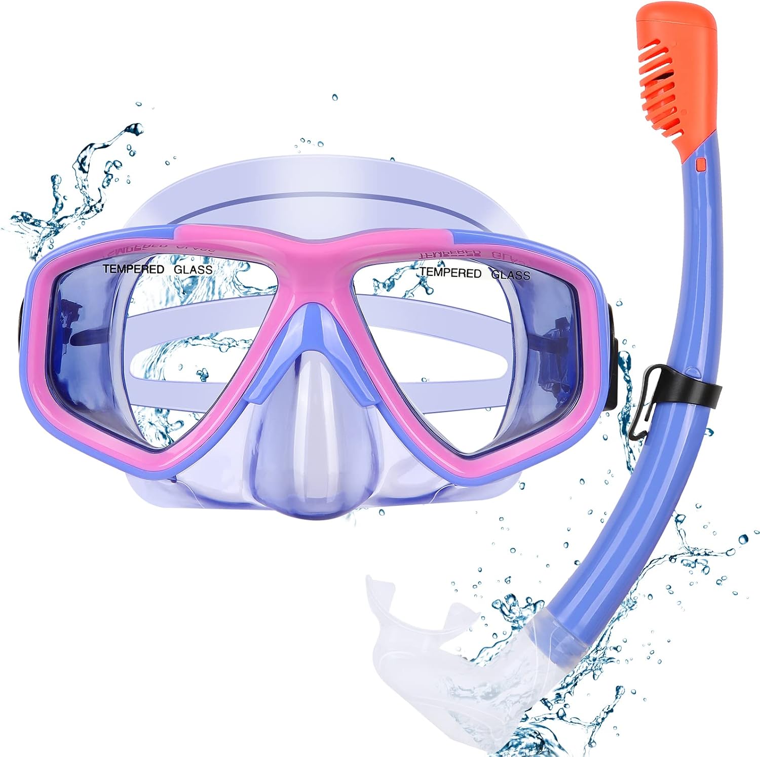 KUYOU Kids Snorkel Set - Dive Clear with Anti-Fog Tech!