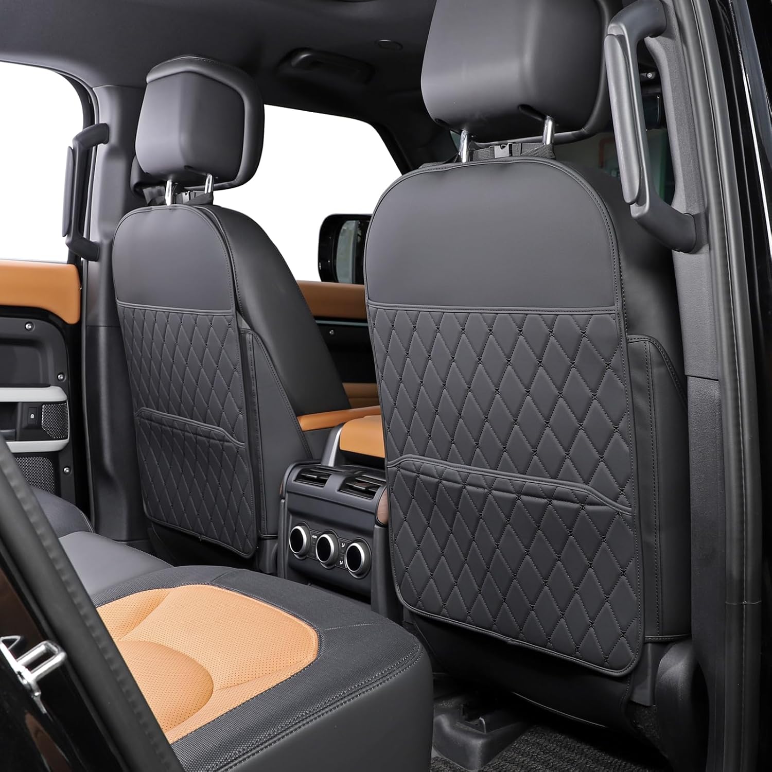 Kick Mats Back Seat Protector with Storage Organizer for Cars