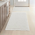 Set of 2 MIULEE Waffle Bath Rugs for Ultimate Comfort and Style