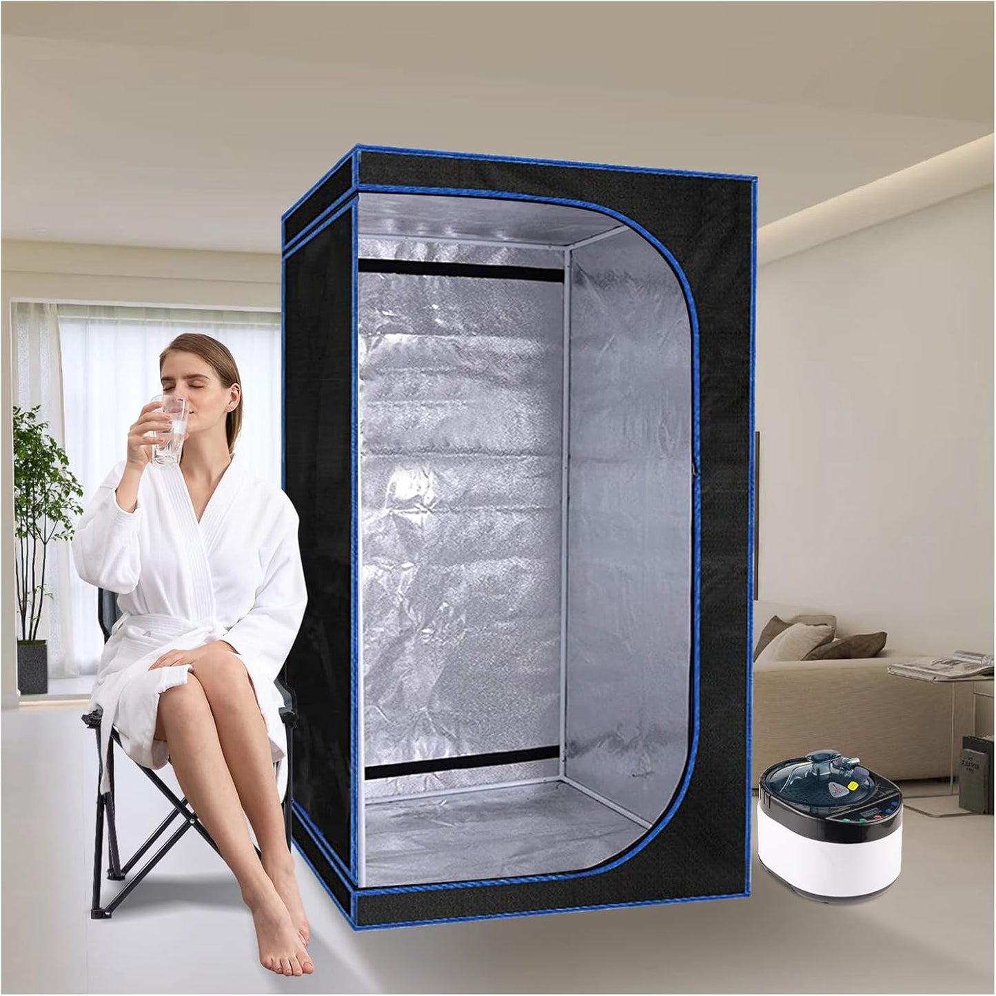 Relax Anywhere with ZONEMEL Full Size Portable Sauna