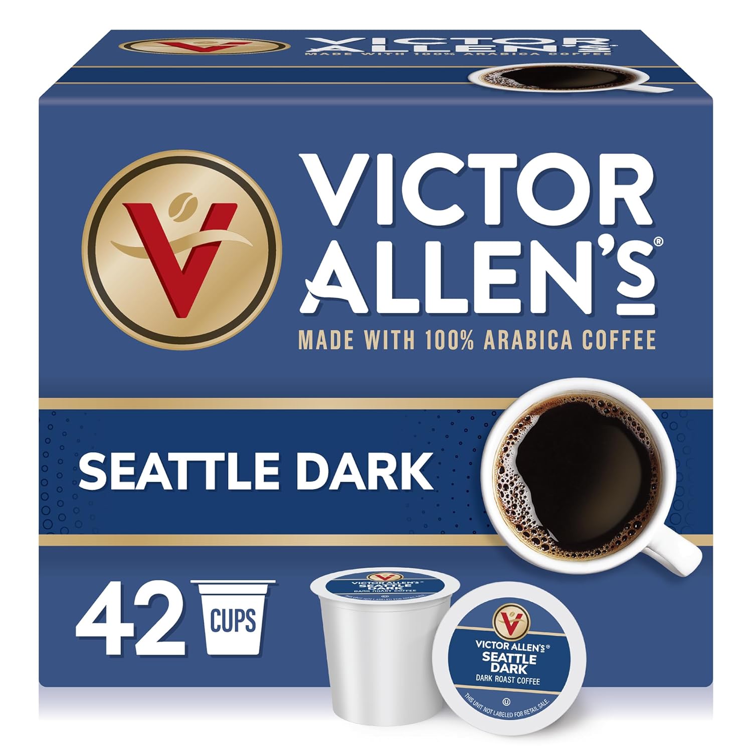Seattle Dark Roast Coffee Pods - 42 Count