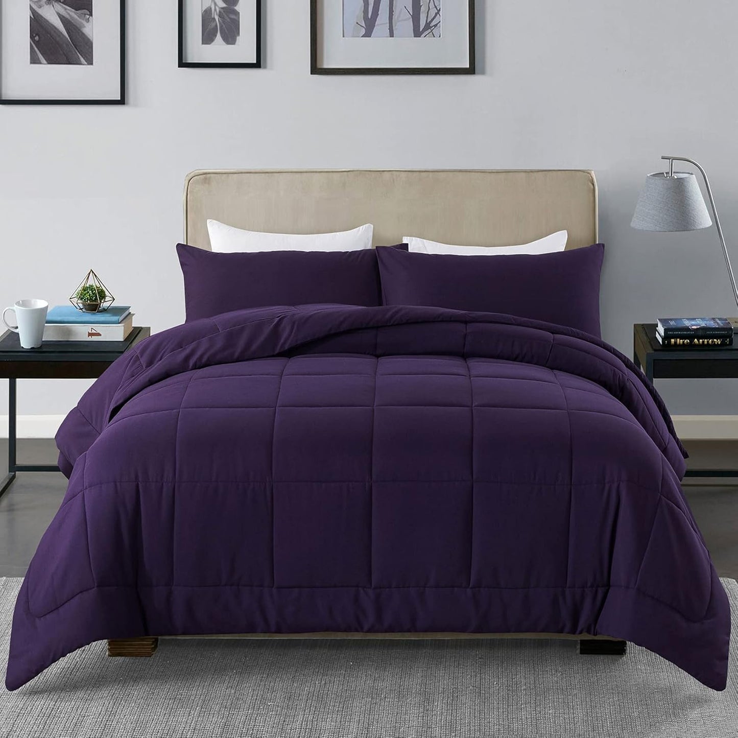 DOWNCOOL 3-Piece Queen Comforter Set for Cozy Sleep Experience