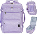Travel Backpack for Men Women 18x13.5x8 Purple - Airline Personal Item