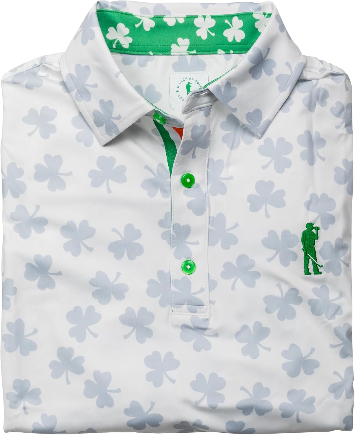 U Suck at Golf Mens Golf Polo - High Performance Apparel