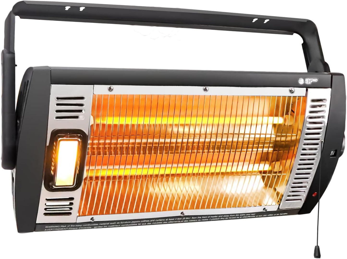 Electric Garage Heater with Adjustable Tilt and Safety Features