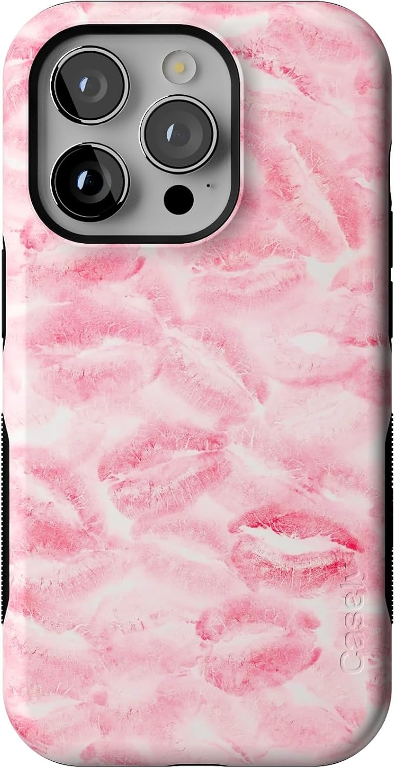 Bold Protective iPhone 14 Pro Case with Unique Lipstick Design
