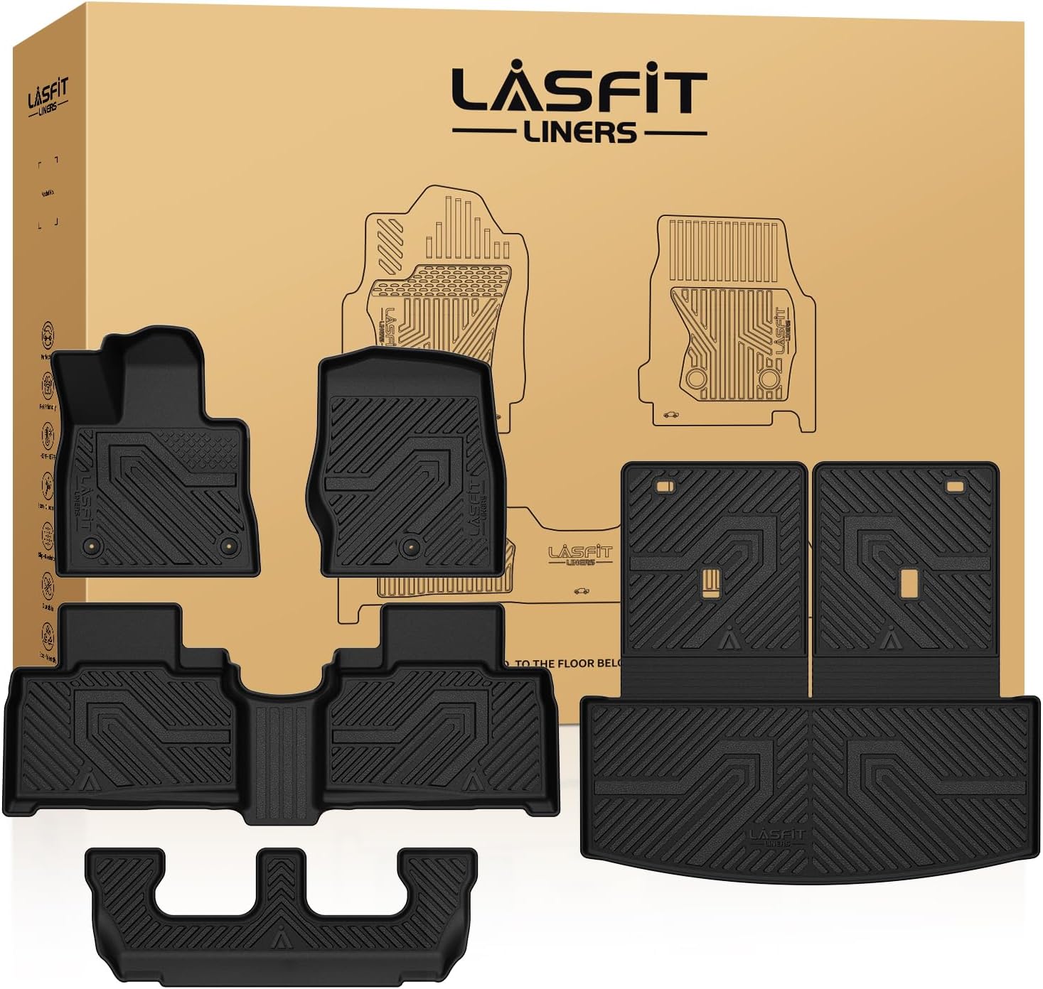 LASFIT Custom Fit Floor Mats for Ford Explorer 2020-2025