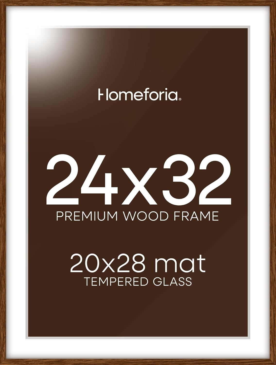 Homeforia Brown Picture Frame 24x32 for Elegant Display