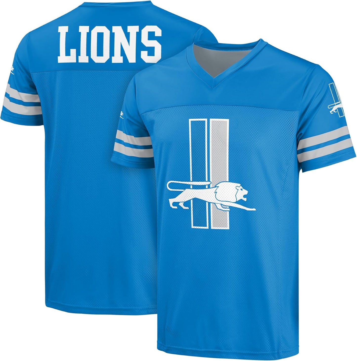 FOCO NFL Men's Officially Licensed Throwback Retro V-Neck Top