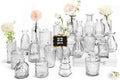 Small Clear Bud Vases 22 Pack - Mini Glass Vases for Centerpieces