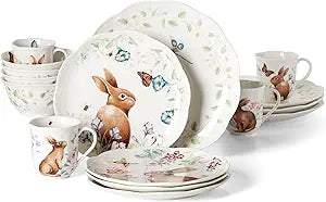 Lenox Butterfly Meadow Bunny 16Pc Set for Elegant Dining