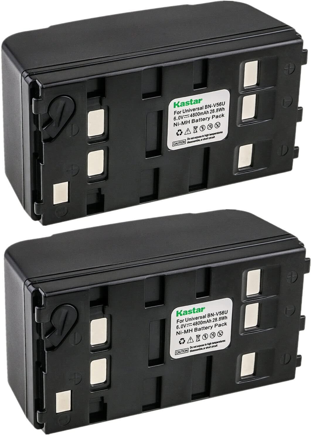 Kastar 2-Pack Ni-MH 6V 4800mAh Battery for Panasonic Cameras