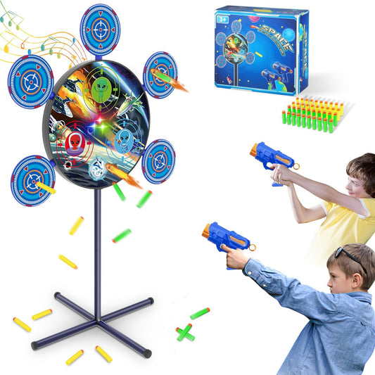 Shooting Game Toy for Kids with Digital Target and Foam Darts