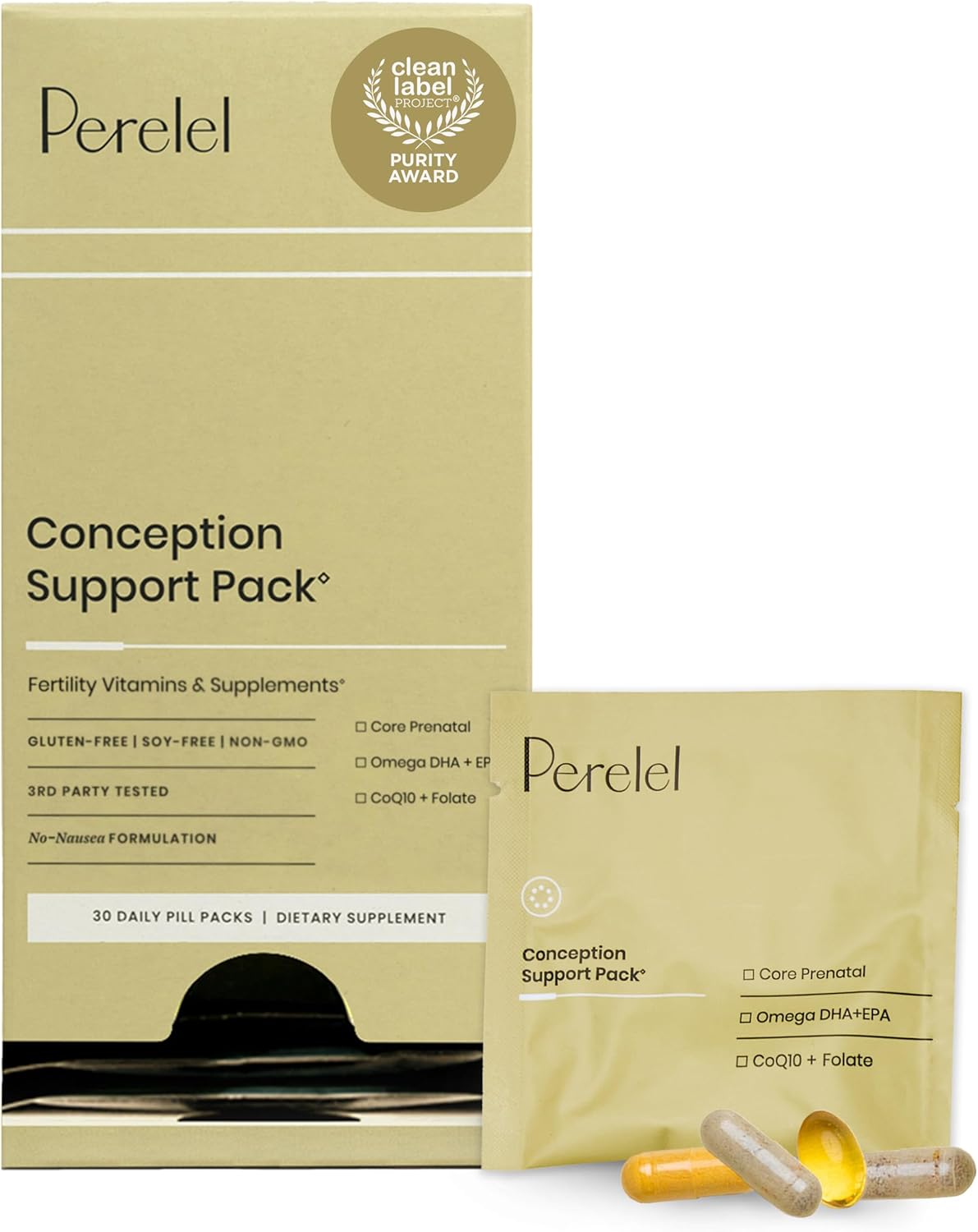 Perelel Conception Support Pack for Women's Fertility Wellness