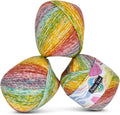 KnitPal Painted Wool Yarn for Knitting - Pastel Rainbow DK Weight