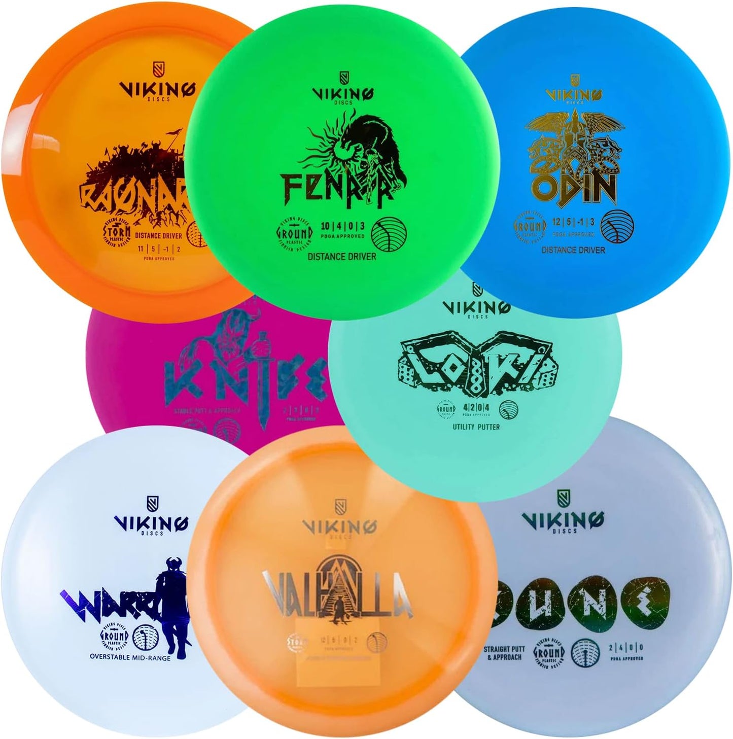 Viking Discs Conqueror - 8 Disc Golf Set, PDGA Approved