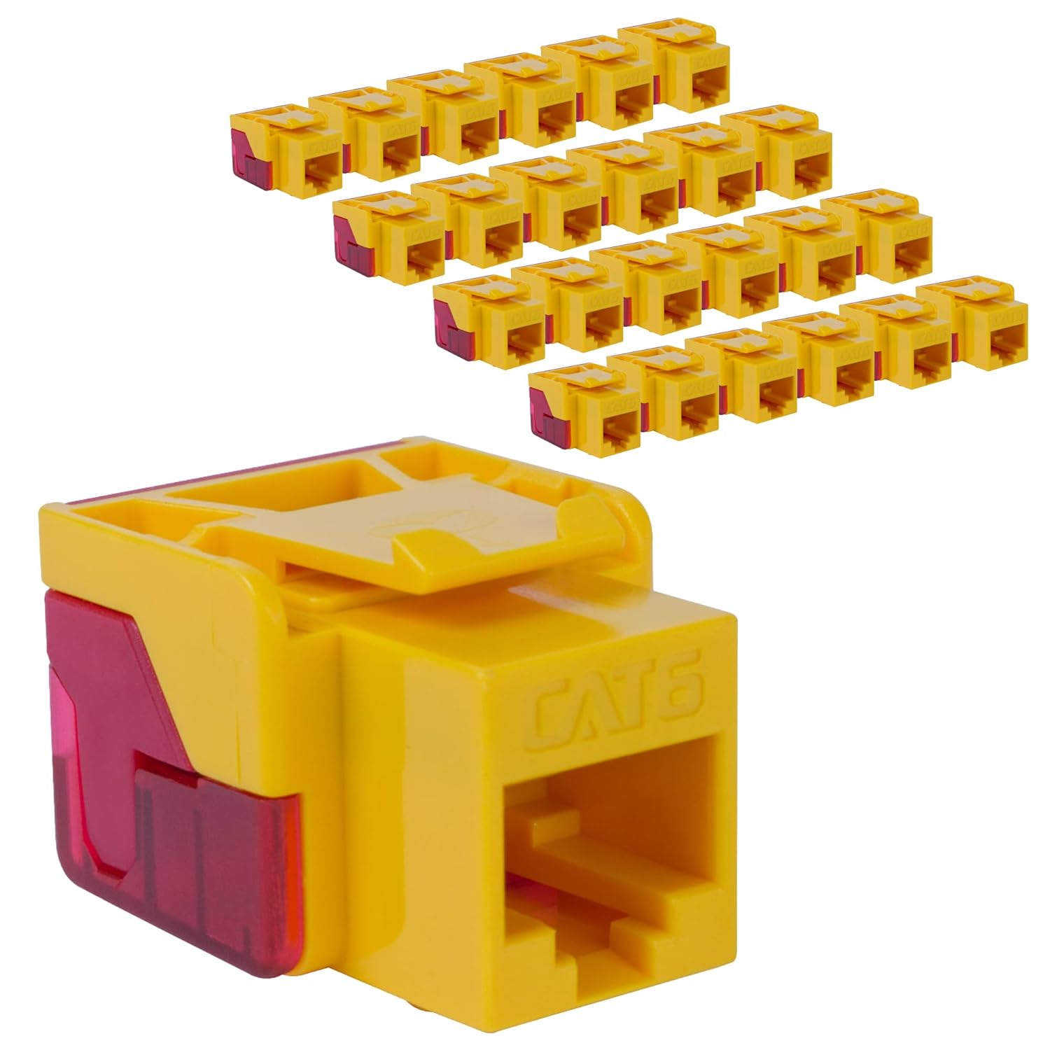 ICC CAT6 Keystone Jack for High-Power Devices, 25 Pack