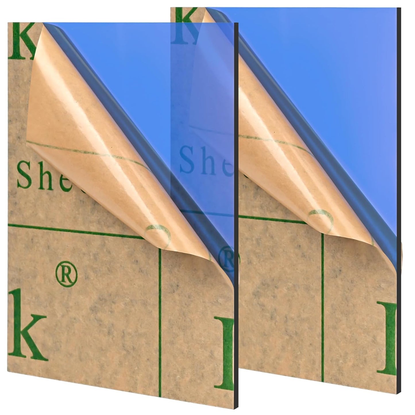 Lesnlok Blue Acrylic Sheets for Crafting and DIY Projects