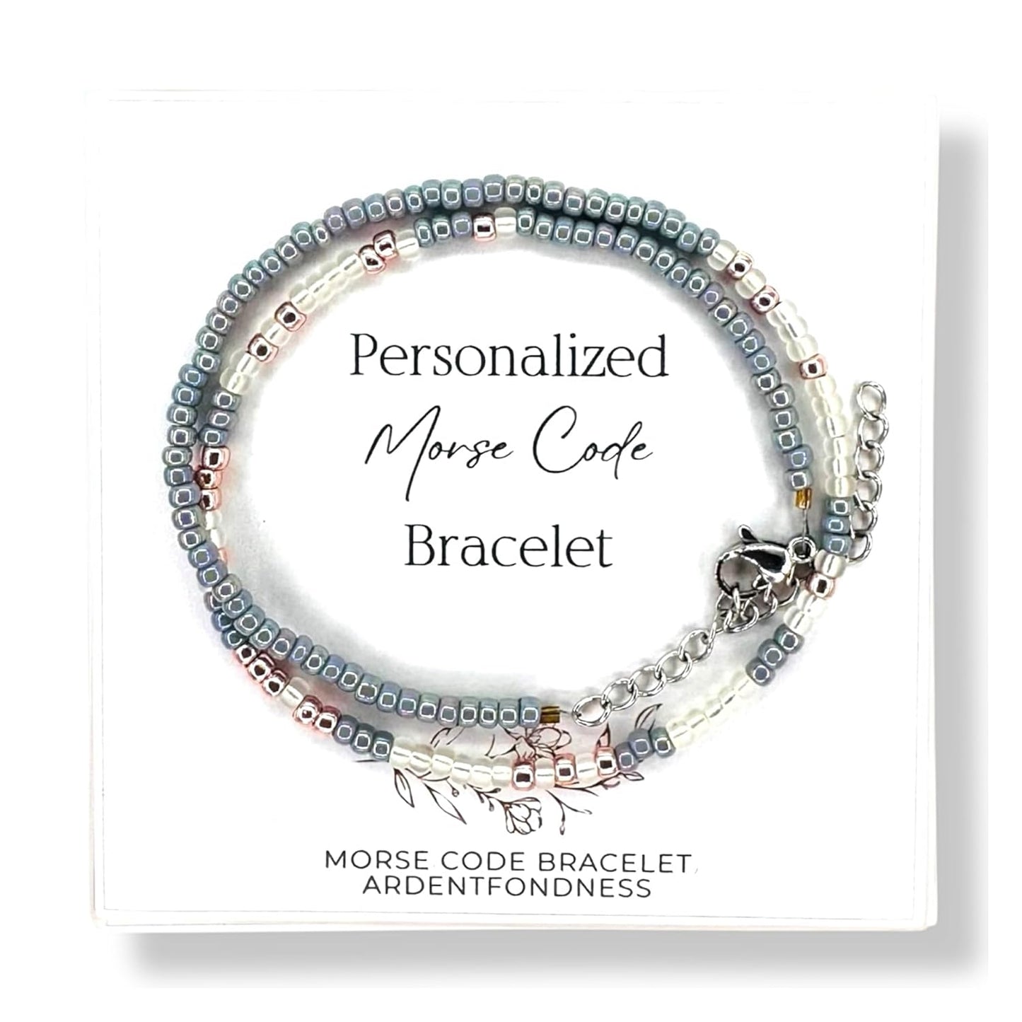 Personalized Morse Code Bracelet - Unique Custom Jewelry Gift