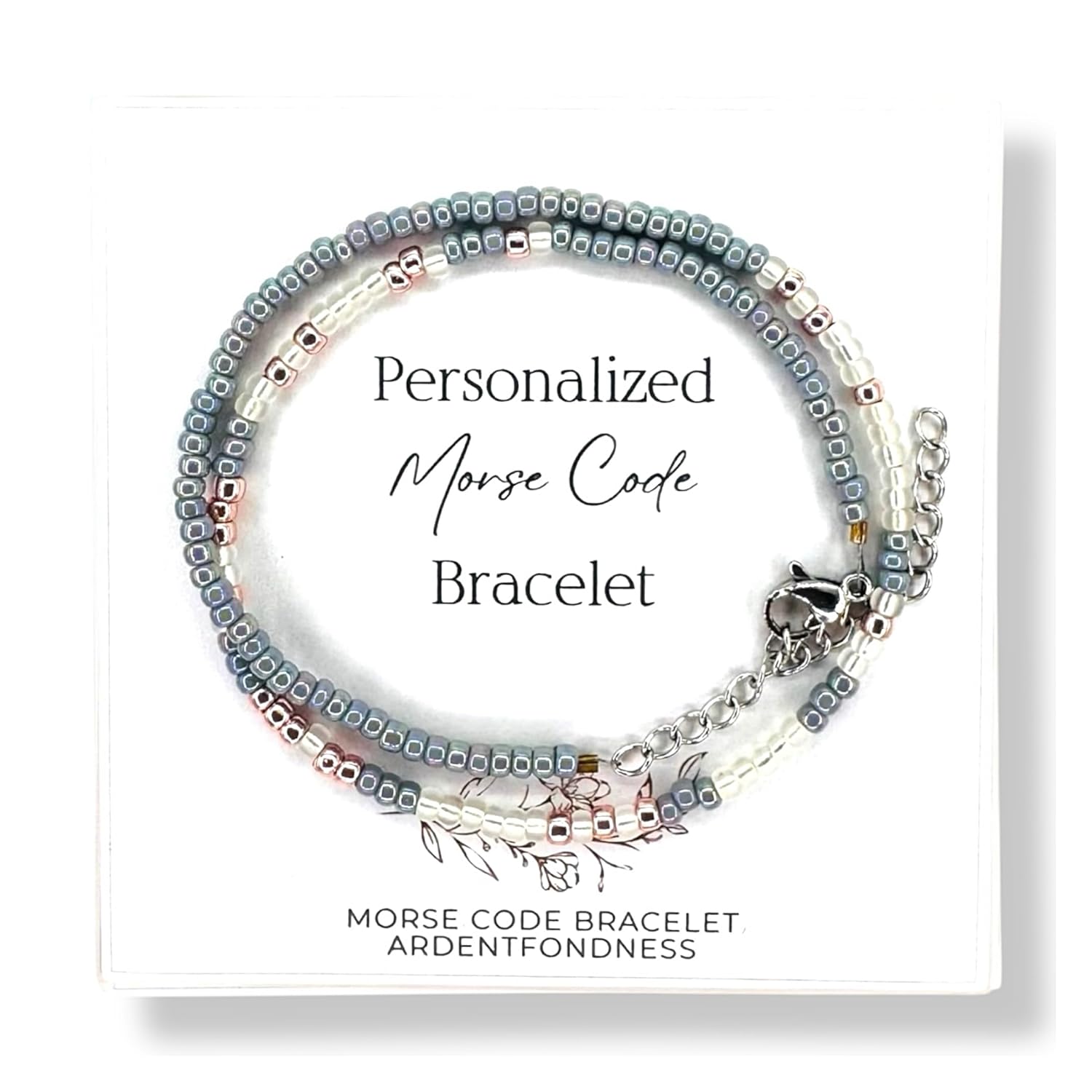 Personalized Morse Code Bracelet - Unique Custom Jewelry Gift