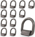 1/2ft Heavy Duty Weld-On Forged D Ring Tie Down Anchors - 12 Pack