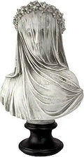 Design Toscano The Veiled Maiden Sculptural Bust for Home Decor